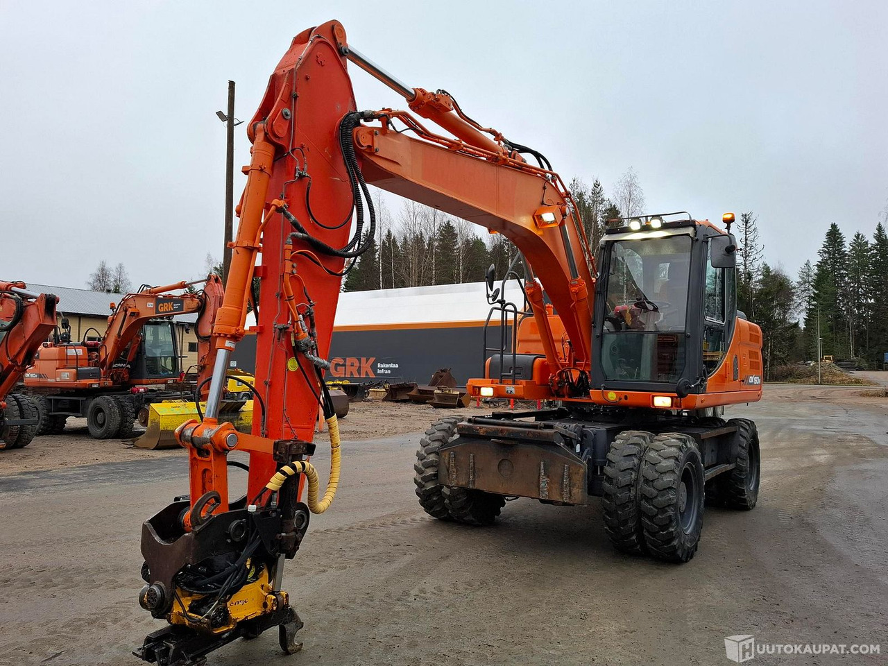 Doosan DX160W-3, 2013, Sonkajärvi - حفار ذو عجلات: صورة 1 Doosan DX160W-3, 2013, Sonkajärvi - حفار ذو عجلات: صورة 1