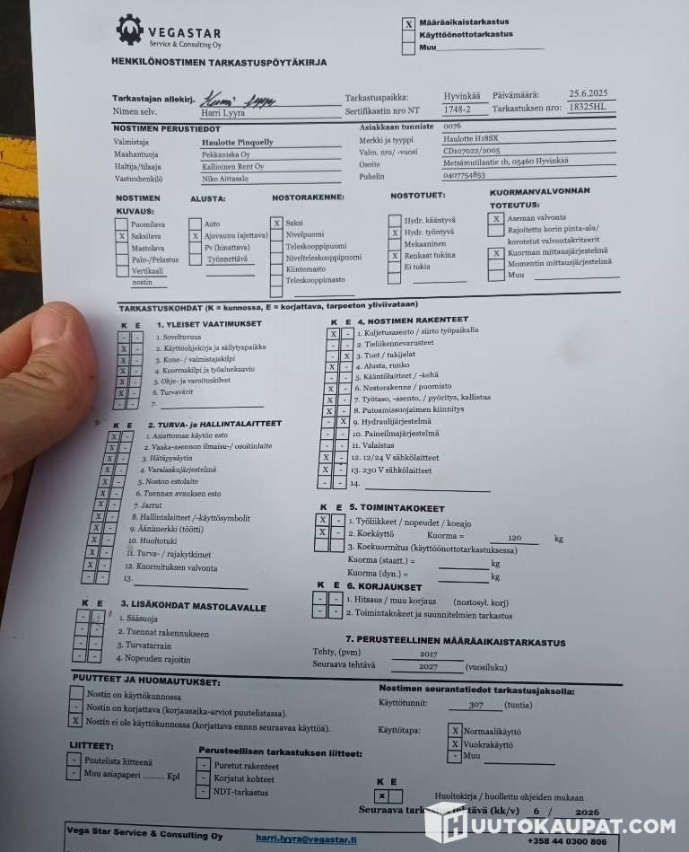 Haulotte H18 SX, scissor lift, 2005, Hyvinkää - مرفاع مقصي: صورة 4 Haulotte H18 SX, scissor lift, 2005, Hyvinkää - مرفاع مقصي: صورة 4