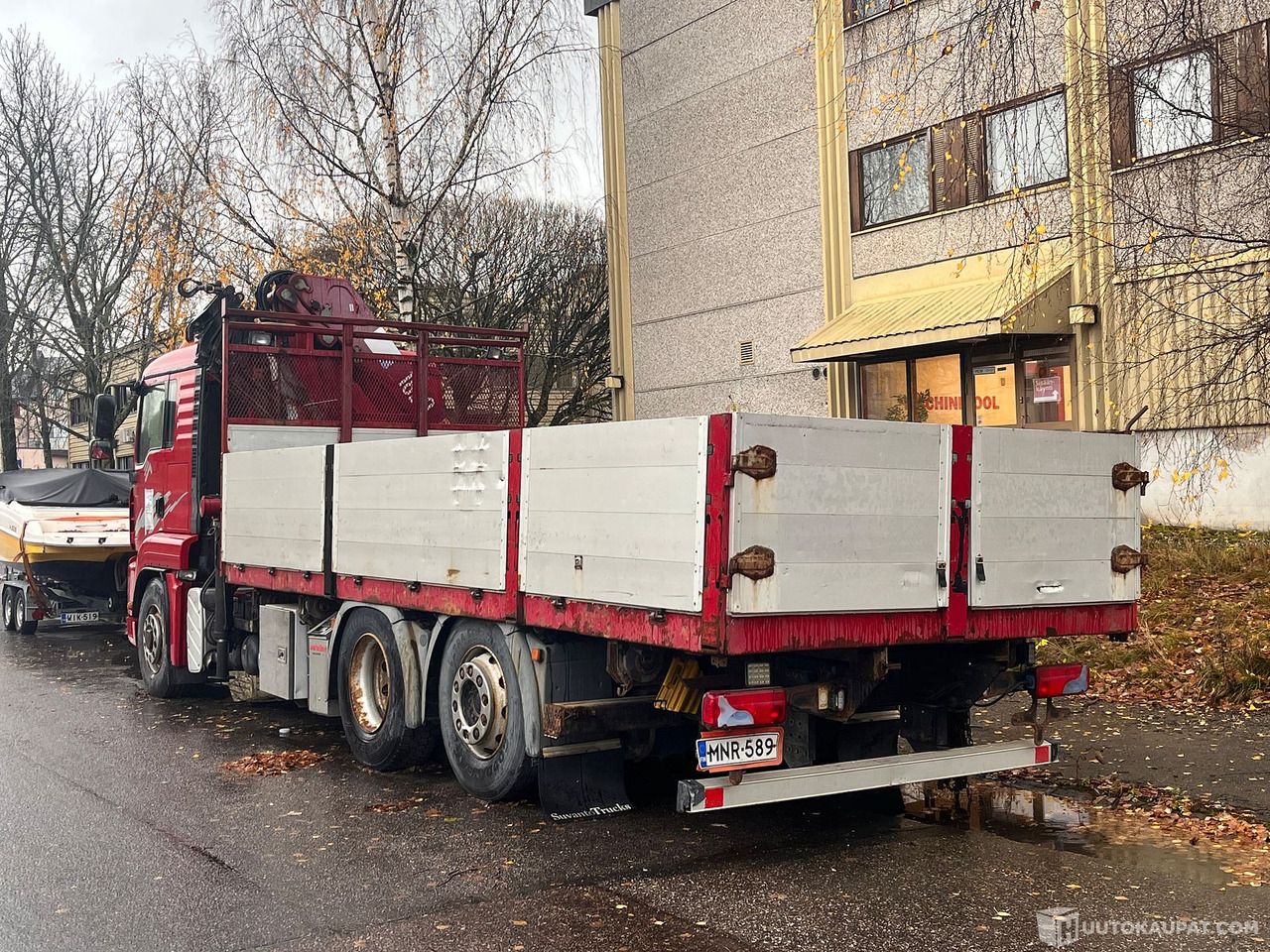 MAN TGA 26.400, kuorma-auto nosturilla, 2008, Helsinki - شاحنات مسطحة, شاحنة كرين: صورة 4 MAN TGA 26.400, kuorma-auto nosturilla, 2008, Helsinki - شاحنات مسطحة, شاحنة كرين: صورة 4