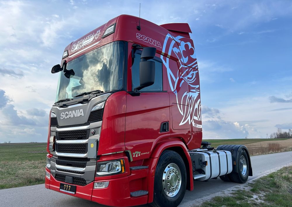 Scania R450 FULL ADR RETARDER ALUFELGI z Niemiec od jedynego właściciela ! HYDRAULIKA spod beczki spożywczej ! / do wywrotu ruchomej podłogi beczki TOP TOP TOP OKAZJA - مقطورة السحب: صورة 4 Scania R450 FULL ADR RETARDER ALUFELGI z Niemiec od jedynego właściciela ! HYDRAULIKA spod beczki spożywczej ! / do wywrotu ruchomej podłogi beczki TOP TOP TOP OKAZJA - مقطورة السحب: صورة 4