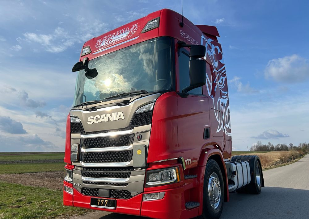 Scania R450 FULL ADR RETARDER ALUFELGI z Niemiec od jedynego właściciela ! HYDRAULIKA spod beczki spożywczej ! / do wywrotu ruchomej podłogi beczki TOP TOP TOP OKAZJA - مقطورة السحب: صورة 1 Scania R450 FULL ADR RETARDER ALUFELGI z Niemiec od jedynego właściciela ! HYDRAULIKA spod beczki spożywczej ! / do wywrotu ruchomej podłogi beczki TOP TOP TOP OKAZJA - مقطورة السحب: صورة 1