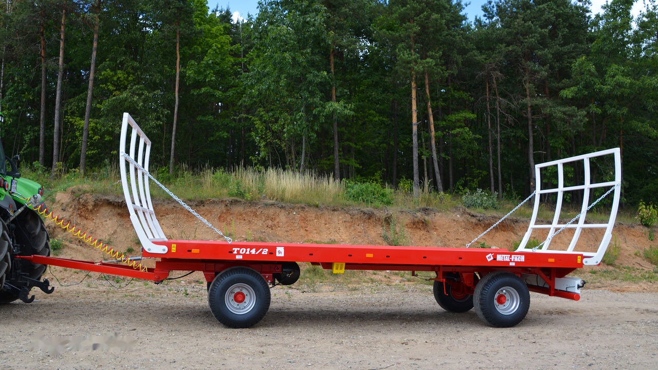 Metal-Fach Przyczepa platformowa do bel dwuosiowa T014/1 - 7.4t - مقطورات زراعية ذات منصة: صورة 1 Metal-Fach Przyczepa platformowa do bel dwuosiowa T014/1 - 7.4t - مقطورات زراعية ذات منصة: صورة 1