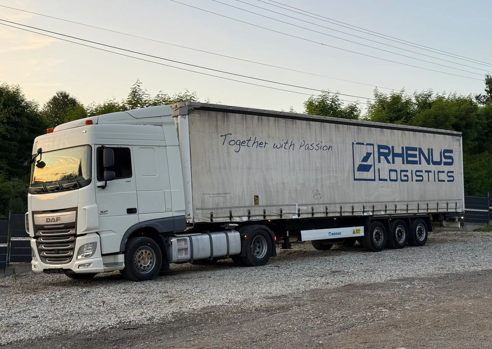 DAF * Zestaw * DAF 106 Euro 6 + Naczepa Krone * Bardzo Dobry Stan - رأس تريلا, نصف مقطورة بستائر جانبية: صورة 1 DAF * Zestaw * DAF 106 Euro 6 + Naczepa Krone * Bardzo Dobry Stan - رأس تريلا, نصف مقطورة بستائر جانبية: صورة 1