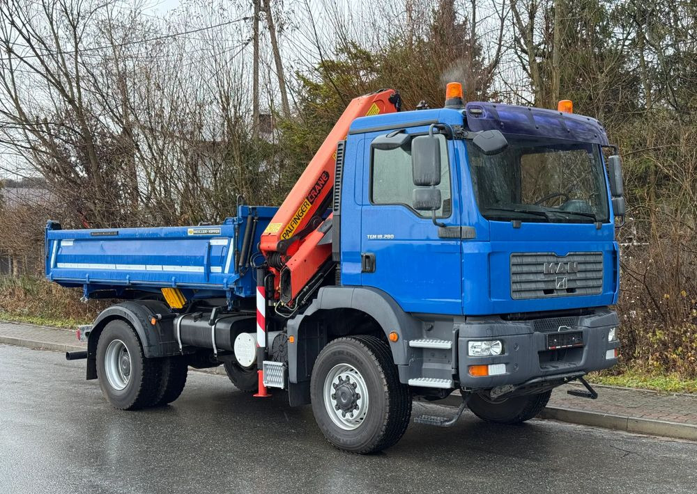 MAN * MAN 18 280 * Kiper Wywrotka * 4x4 * HDS Palfinger  120 STAN BARDZO DOBRY * Sprowadzony - شاحنة قلاب: صورة 2 MAN * MAN 18 280 * Kiper Wywrotka * 4x4 * HDS Palfinger  120 STAN BARDZO DOBRY * Sprowadzony - شاحنة قلاب: صورة 2