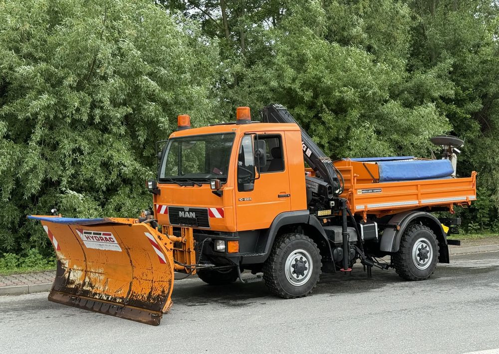 MAN * MAN LE 10.220 *Kiper Wywrotka * 4x4 * Pług Piaskarka * Zimowe Utrzymanie * Sprowadzony * HDS MKG * - شاحنة قلاب: صورة 1 MAN * MAN LE 10.220 *Kiper Wywrotka * 4x4 * Pług Piaskarka * Zimowe Utrzymanie * Sprowadzony * HDS MKG * - شاحنة قلاب: صورة 1