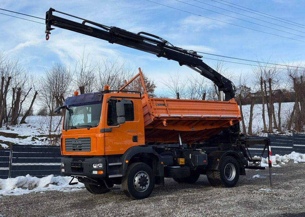 MAN * TGM 18-330 MAN 4x4 HDS Hiab 122 * Kiper Wywrotka * Bardzo Dobry Stan - شاحنة قلاب: صورة 1 MAN * TGM 18-330 MAN 4x4 HDS Hiab 122 * Kiper Wywrotka * Bardzo Dobry Stan - شاحنة قلاب: صورة 1