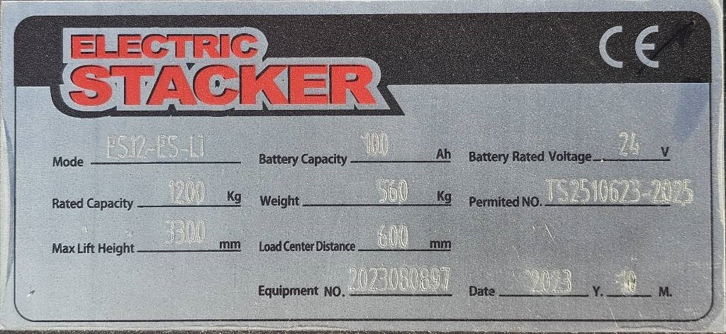 REDDOT ES12-ES Li 3300mm UNUSED LI-ION - آلة تكديس: صورة 4 REDDOT ES12-ES Li 3300mm UNUSED LI-ION - آلة تكديس: صورة 4