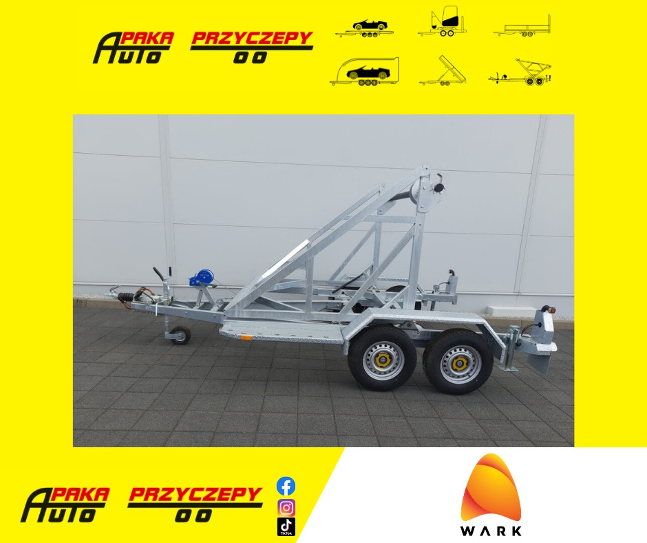 PRZYCZEPA WARK KABLOWA Z WCIĄGARKĄ RĘCZNĄ, DMC 3500 KG / WARK Cable Trailer with Manual Winch, DMC 3500 KG - مقطورة بكرة الكابل: صورة 1 PRZYCZEPA WARK KABLOWA Z WCIĄGARKĄ RĘCZNĄ, DMC 3500 KG / WARK Cable Trailer with Manual Winch, DMC 3500 KG - مقطورة بكرة الكابل: صورة 1