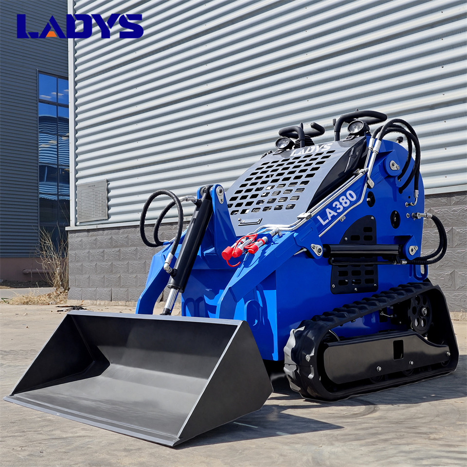 LADYS LA380 Mini Skid Steer Loader Compact Track Diesel Cheap Mini Skid Steer Loader For Sale With Mini Skid Steer Attachments 4 In 1 Bucket - شيول صغير: صورة 1 LADYS LA380 Mini Skid Steer Loader Compact Track Diesel Cheap Mini Skid Steer Loader For Sale With Mini Skid Steer Attachments 4 In 1 Bucket - شيول صغير: صورة 1