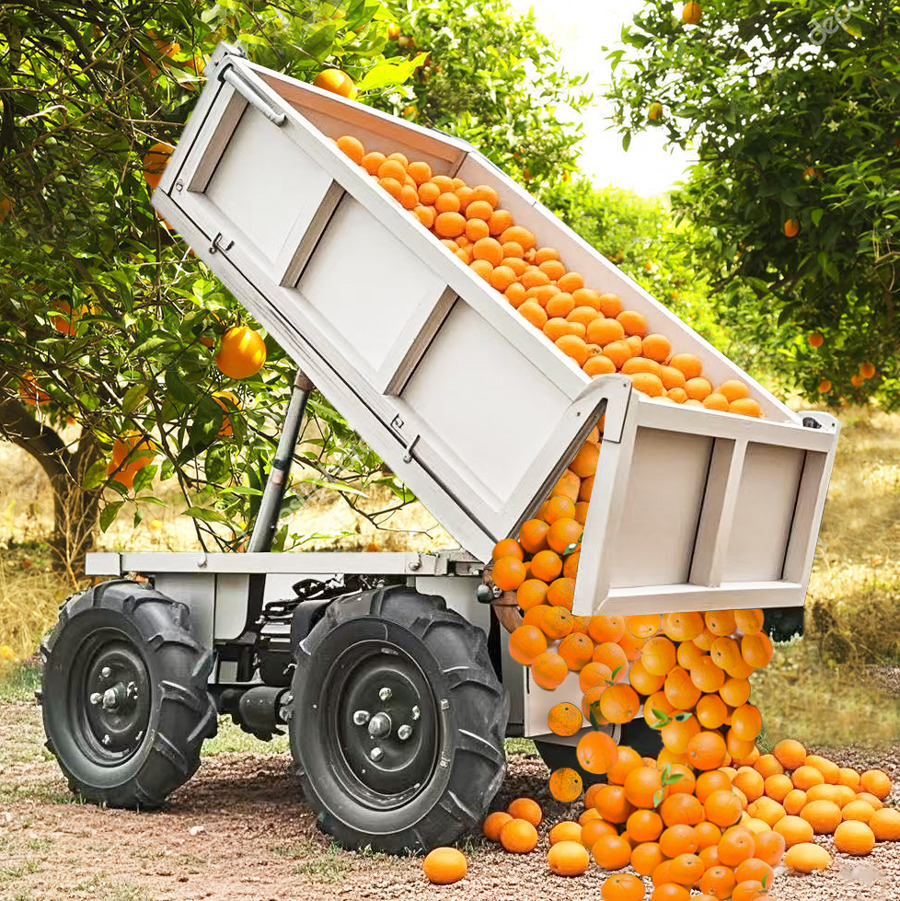 LEZUM Electric Remote Control Transporter Agricultural Orchard Farm Electric Utv Dump Trailer Material Handling Equipment All Terrain Transport Vehicle - مقطورة قلابة زراعية/ شاحنة قلابة: صورة 4 LEZUM Electric Remote Control Transporter Agricultural Orchard Farm Electric Utv Dump Trailer Material Handling Equipment All Terrain Transport Vehicle - مقطورة قلابة زراعية/ شاحنة قلابة: صورة 4