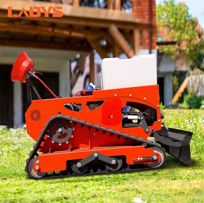 LADYS LD1000 Electric Remote Control Multi-Function Lawn Mower All-Terrain Agricultural Sprayers Pesticide Spraying Mower Gas Gasoline Track Crawler Lawn Mower - جزازة العشب: صورة 2 LADYS LD1000 Electric Remote Control Multi-Function Lawn Mower All-Terrain Agricultural Sprayers Pesticide Spraying Mower Gas Gasoline Track Crawler Lawn Mower - جزازة العشب: صورة 2