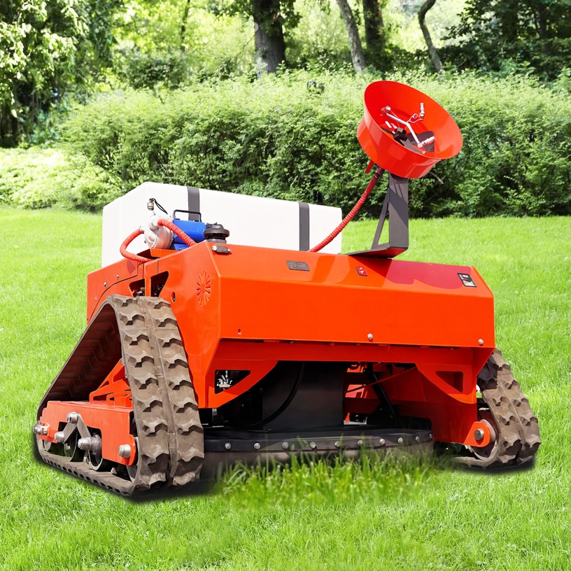 LEZUM LD1000 Electric Remote Control Multi-Function Lawn Mower All-Terrain Agricultural Sprayers Pesticide Spraying Mower Gas Gasoline Track Crawler Lawn Mower - جزازة العشب: صورة 5 LEZUM LD1000 Electric Remote Control Multi-Function Lawn Mower All-Terrain Agricultural Sprayers Pesticide Spraying Mower Gas Gasoline Track Crawler Lawn Mower - جزازة العشب: صورة 5