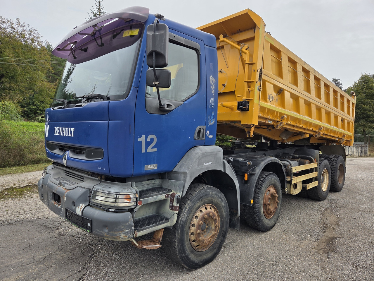 RENAULT KERAX 420.40 PR 8X4 3way tipper Bordamtik - شاحنة قلاب: صورة 1 RENAULT KERAX 420.40 PR 8X4 3way tipper Bordamtik - شاحنة قلاب: صورة 1