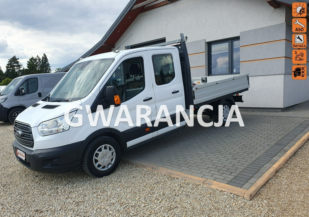 Ford Transit doka*brygadówka *7 osób *klima - شاحنة توصيل مفتوحة, الشاحنات الصغيرة كابينة مزدوجة: صورة 1 Ford Transit doka*brygadówka *7 osób *klima - شاحنة توصيل مفتوحة, الشاحنات الصغيرة كابينة مزدوجة: صورة 1
