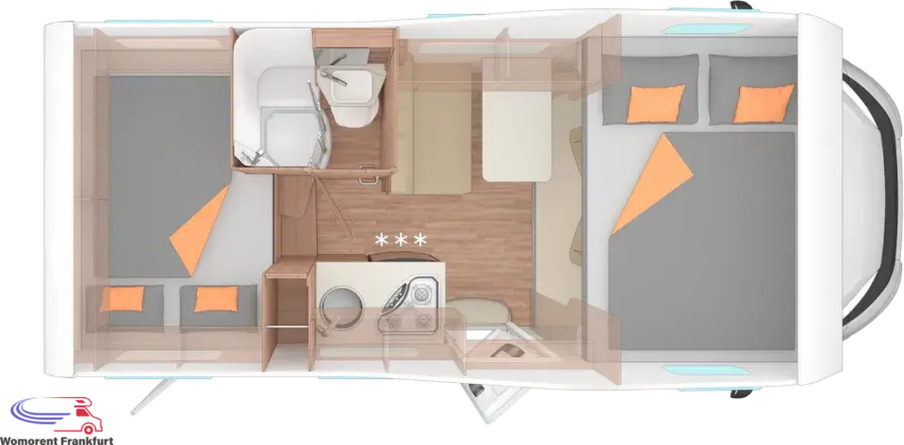 Wohnmobil Weinsberg CaraHome 550 MG - موتر هوم سقف عالي: صورة 4 Wohnmobil Weinsberg CaraHome 550 MG - موتر هوم سقف عالي: صورة 4