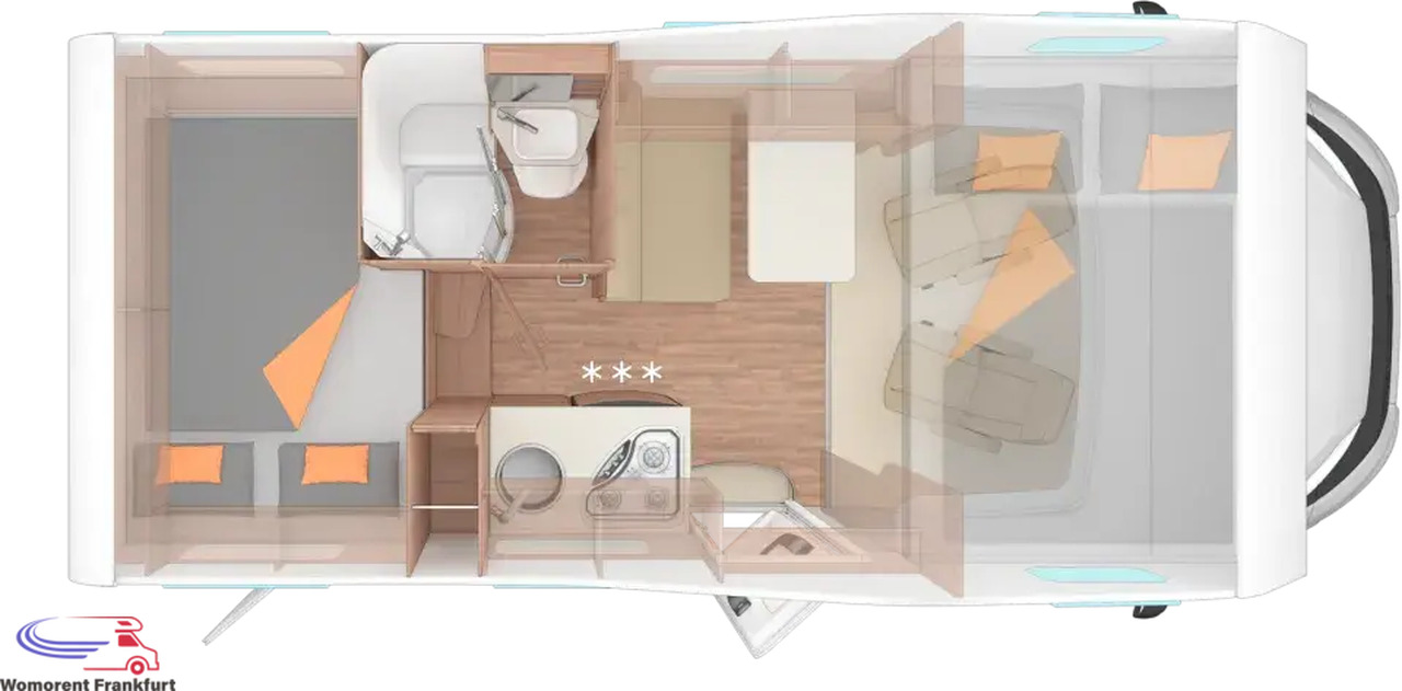 Wohnmobil Weinsberg CaraHome 550 MG - موتر هوم سقف عالي: صورة 3 Wohnmobil Weinsberg CaraHome 550 MG - موتر هوم سقف عالي: صورة 3