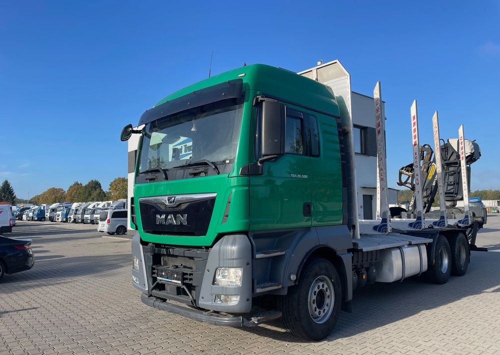 MAN TGX 26.500, 6x4, HDS EPSILOM M12Z, do transportu drewna. - شاحنة قطع الأشجار, شاحنة كرين: صورة 2 MAN TGX 26.500, 6x4, HDS EPSILOM M12Z, do transportu drewna. - شاحنة قطع الأشجار, شاحنة كرين: صورة 2