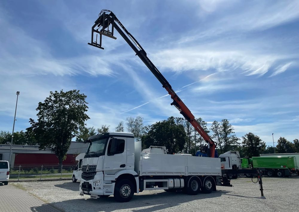 Mercedes-Benz Arocs 2545, HDS ATLAS 186.3 - PILOT - شاحنات مسطحة, شاحنة كرين: صورة 2 Mercedes-Benz Arocs 2545, HDS ATLAS 186.3 - PILOT - شاحنات مسطحة, شاحنة كرين: صورة 2