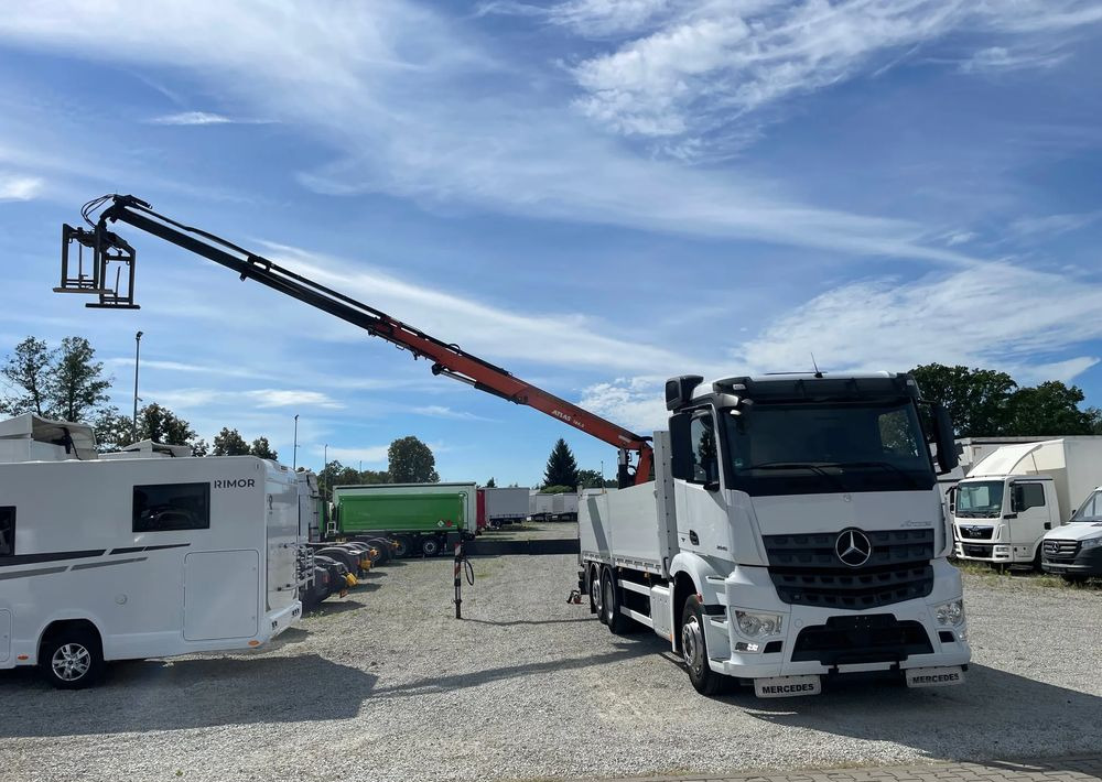 Mercedes-Benz Arocs 2545, HDS ATLAS 186.3 - PILOT - شاحنات مسطحة, شاحنة كرين: صورة 4 Mercedes-Benz Arocs 2545, HDS ATLAS 186.3 - PILOT - شاحنات مسطحة, شاحنة كرين: صورة 4