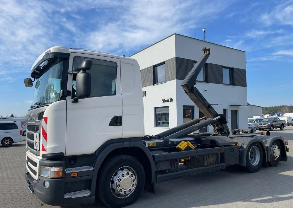 Scania R410 Hakowiec MEILLER RK20 65 - شاحنة برافعة خطافية: صورة 1 Scania R410 Hakowiec MEILLER RK20 65 - شاحنة برافعة خطافية: صورة 1
