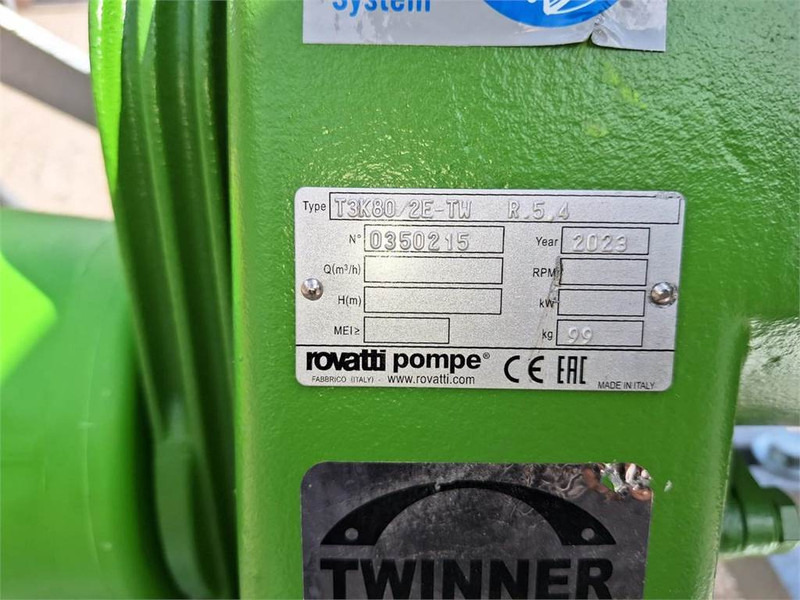 Rovatti T3K80/2E PTO pomp op bok - رشاش معلق على جرار: صورة 5 Rovatti T3K80/2E PTO pomp op bok - رشاش معلق على جرار: صورة 5