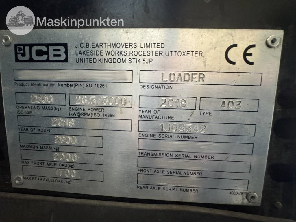 اللودر بعجل JCB 403: صورة 50 اللودر بعجل JCB 403: صورة 50