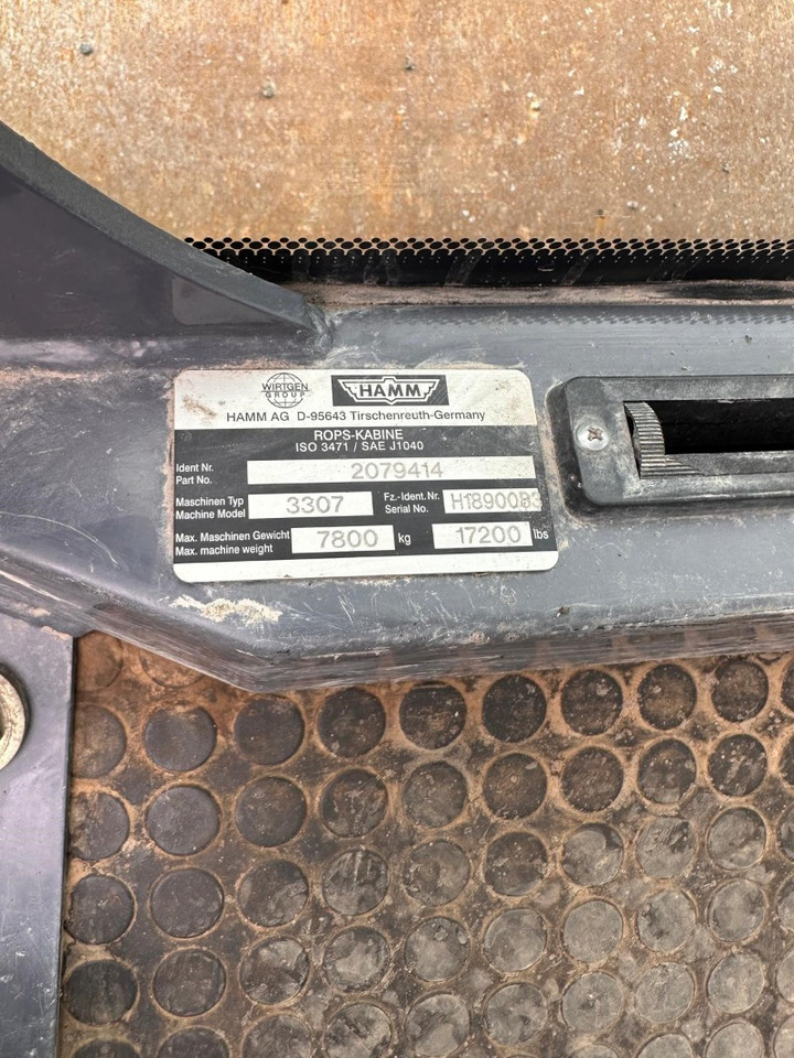 HAMM 3307 - ضاغطة التربة: صورة 3 HAMM 3307 - ضاغطة التربة: صورة 3