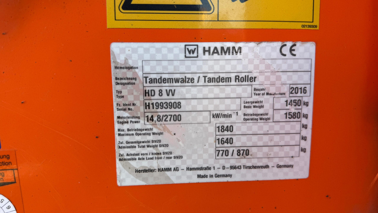 رَصَّاص الطرق HAMM HD 8 VV: صورة 11