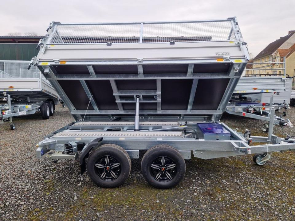 Böckmann DK-AL 3218/35 P 3,5t Gitter Rampen Stützen Alufelgen - مقطورة قلابة: صورة 2 Böckmann DK-AL 3218/35 P 3,5t Gitter Rampen Stützen Alufelgen - مقطورة قلابة: صورة 2