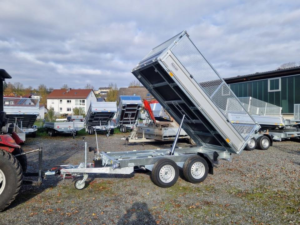 Böckmann Kipper PKW Anhänger RK-AL 3016/27 Gitteraufsatz EsayKipp - مقطورة قلابة: صورة 1 Böckmann Kipper PKW Anhänger RK-AL 3016/27 Gitteraufsatz EsayKipp - مقطورة قلابة: صورة 1