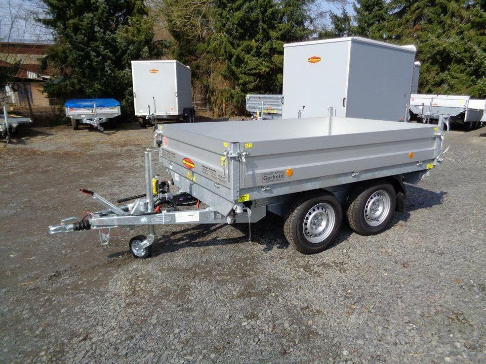 Böckmann PKW-Anhänger Elektro-Dreiseitenkipper DK-AL 2516/27P - مقطورة قلابة: صورة 2 Böckmann PKW-Anhänger Elektro-Dreiseitenkipper DK-AL 2516/27P - مقطورة قلابة: صورة 2