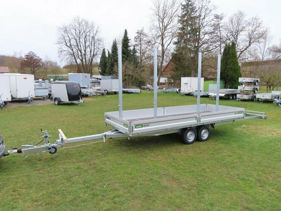 Langmaterialanhänger Unsinn LM 3554-14-2040 Deichsel ausziehbar - مقطورات مسطحة: صورة 2 Langmaterialanhänger Unsinn LM 3554-14-2040 Deichsel ausziehbar - مقطورات مسطحة: صورة 2