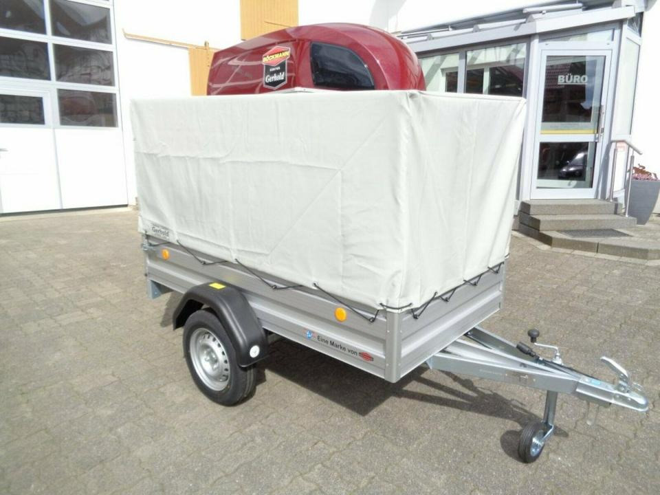 Pkw Anhänger, 750 kg, Alu Plane und Spriegel 100 km/h - مقطورة عربة: صورة 1 Pkw Anhänger, 750 kg, Alu Plane und Spriegel 100 km/h - مقطورة عربة: صورة 1