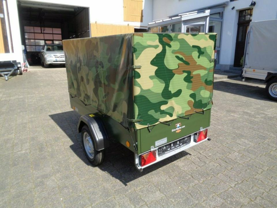 TPV PKW-Anhänger Plane und Spriegel 750 kg, Camouflage - مقطورة عربة: صورة 5 TPV PKW-Anhänger Plane und Spriegel 750 kg, Camouflage - مقطورة عربة: صورة 5
