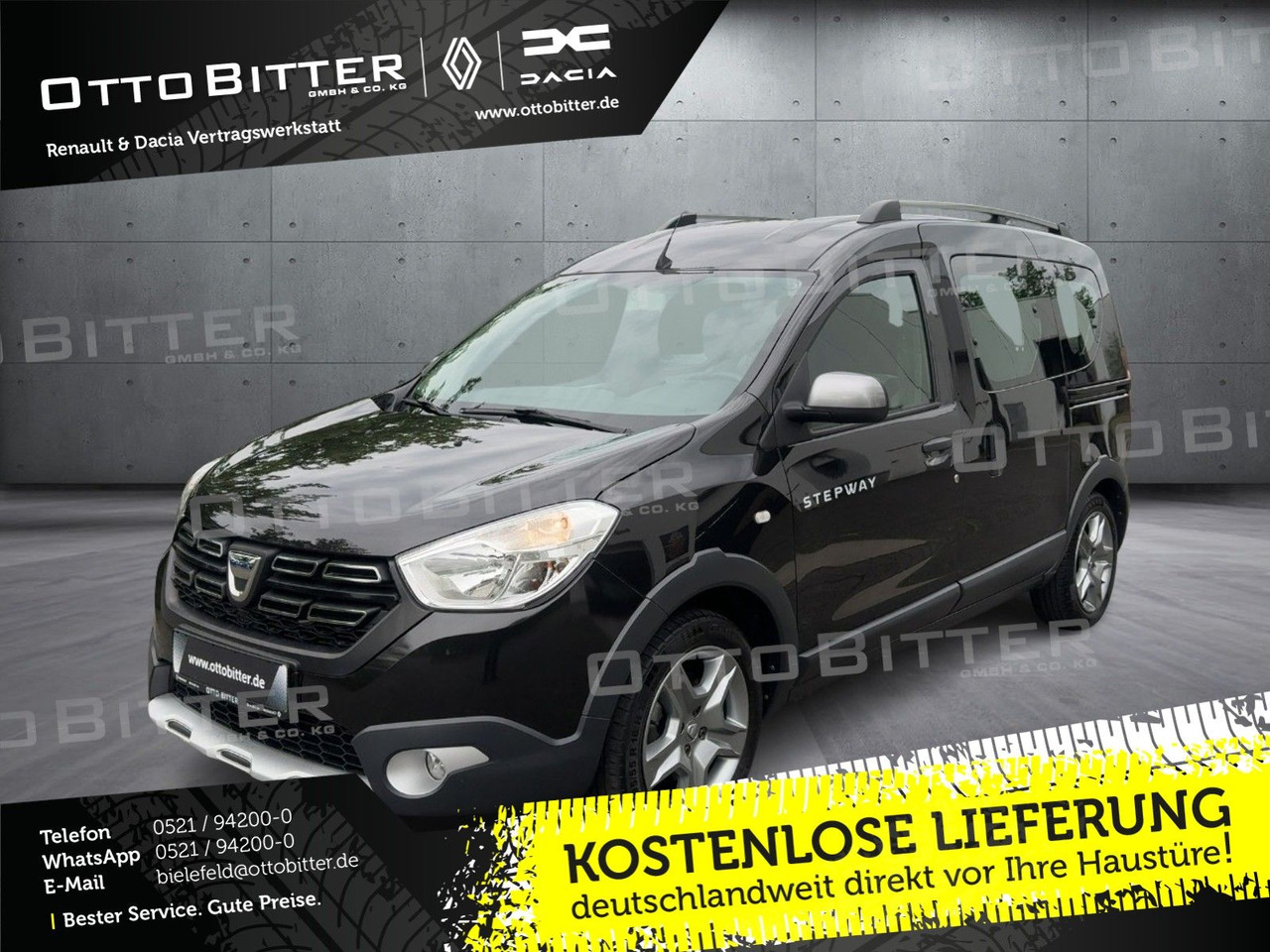 Dacia Dokker Stepway TCe130 ANHÄNGERKUPPLUNG/WINTERR - ميكروباص: صورة 1 Dacia Dokker Stepway TCe130 ANHÄNGERKUPPLUNG/WINTERR - ميكروباص: صورة 1