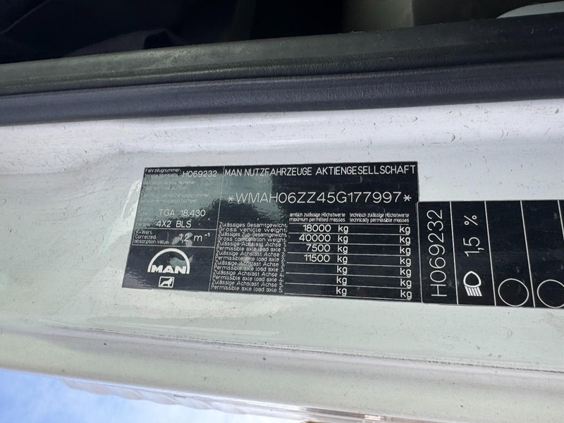 رأس تريلا MAN TGA 18.430 (MANUAL GEARBOX / BOITE MANUELLE): صورة 13