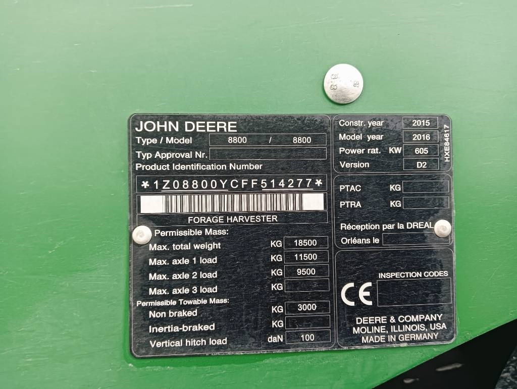 تأجير John Deere 8800  John Deere 8800: صورة 10