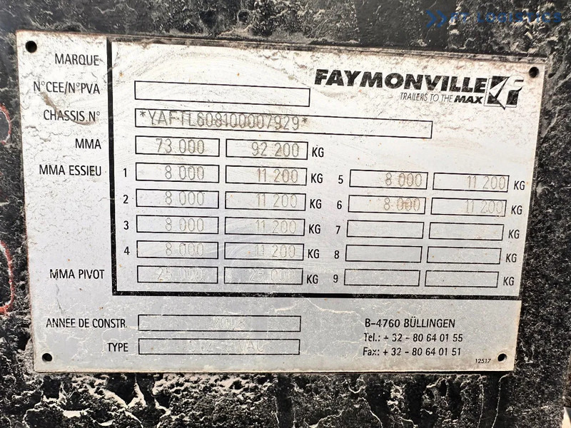 Faymonville FAYMONVILLE STZ-6WAU – 6 AXLES – 92.2T GVW – 73T PAYLOAD – HYDRAULIC RAMPS – EXCELLENT CONDITION! - نصف مقطورة بلودر منخفض: صورة 3 Faymonville FAYMONVILLE STZ-6WAU – 6 AXLES – 92.2T GVW – 73T PAYLOAD – HYDRAULIC RAMPS – EXCELLENT CONDITION! - نصف مقطورة بلودر منخفض: صورة 3
