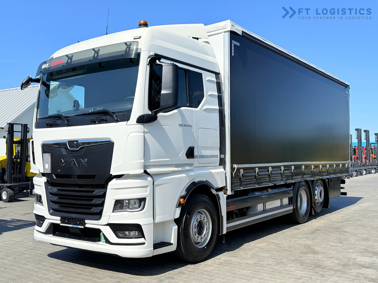 MAN TGX 26.470 / 19 Pallets / Steering Axle / 15 Ton Payload / Retarder / Excellent Condition - شاحنة ذات ستائر جانبية: صورة 2 MAN TGX 26.470 / 19 Pallets / Steering Axle / 15 Ton Payload / Retarder / Excellent Condition - شاحنة ذات ستائر جانبية: صورة 2