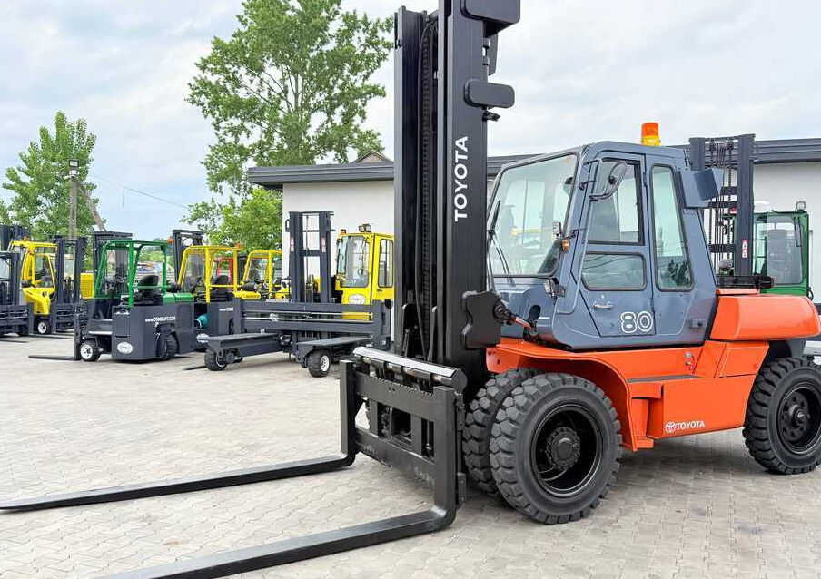 Toyota 60-5FD80 / DIESEL / DUPLEX - 4500MM / NEW TYRES / HEATED CABIN / 8 TON / UDT / EXCELLENT CONDITION - رافعة شوكية ديزل: صورة 1 Toyota 60-5FD80 / DIESEL / DUPLEX - 4500MM / NEW TYRES / HEATED CABIN / 8 TON / UDT / EXCELLENT CONDITION - رافعة شوكية ديزل: صورة 1
