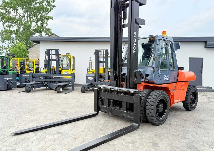 Toyota 60-5FD80 / DIESEL / DUPLEX - 4500MM / NEW TYRES / HEATED CABIN / 8 TON / UDT / EXCELLENT CONDITION - رافعة شوكية ديزل: صورة 2 Toyota 60-5FD80 / DIESEL / DUPLEX - 4500MM / NEW TYRES / HEATED CABIN / 8 TON / UDT / EXCELLENT CONDITION - رافعة شوكية ديزل: صورة 2