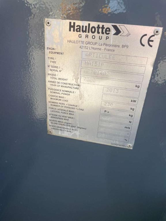 مرفاع مفصلي Haulotte HA15IP: صورة 8
