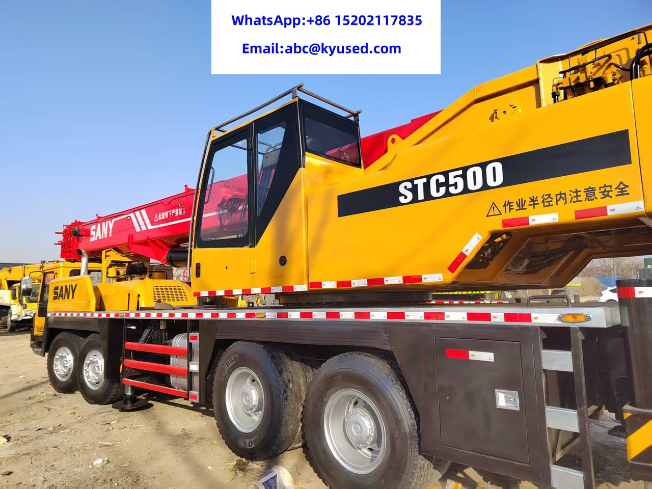 SANY STC500 STC750 STC800 STC1000 STC250 25TON 50TON 75TON 80TON 100TON - موبايل كرين: صورة 3 SANY STC500 STC750 STC800 STC1000 STC250 25TON 50TON 75TON 80TON 100TON - موبايل كرين: صورة 3