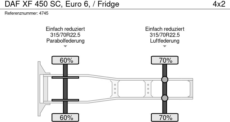 رأس تريلا DAF XF 450 SC, Euro 6, / Fridge: صورة 8 رأس تريلا DAF XF 450 SC, Euro 6, / Fridge: صورة 8