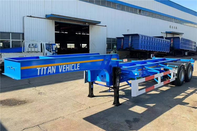 TITAN 2 Axle 20ft ISO Tank Chassis Trailer for Sale In Papua New Guinea - نصف مقطورة بهيكل معدني: صورة 1 TITAN 2 Axle 20ft ISO Tank Chassis Trailer for Sale In Papua New Guinea - نصف مقطورة بهيكل معدني: صورة 1