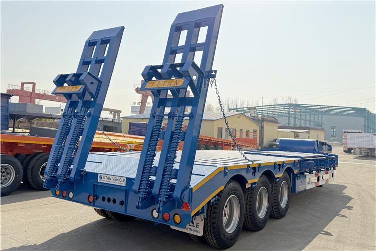 TITAN 3 Axle 80 Ton Low Bed Trailer Price for Sale In Nigeria - نصف مقطورة بلودر منخفض: صورة 5 TITAN 3 Axle 80 Ton Low Bed Trailer Price for Sale In Nigeria - نصف مقطورة بلودر منخفض: صورة 5