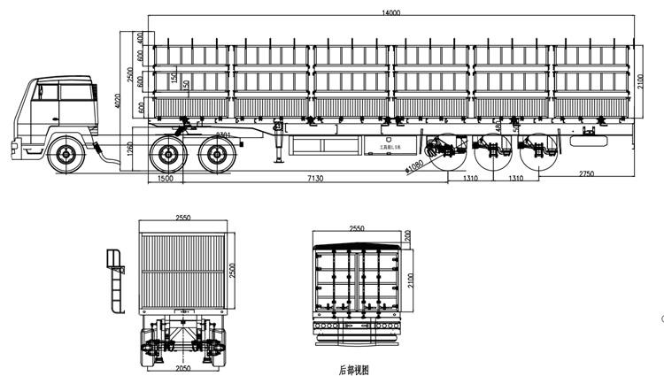 TITAN 3 Axle Cargo Fence Trailer with Air Suspension Transport Animal - نصف مقطورة للماشية: صورة 5 TITAN 3 Axle Cargo Fence Trailer with Air Suspension Transport Animal - نصف مقطورة للماشية: صورة 5