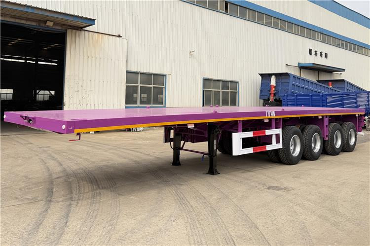 TITAN 4 Axle 40ft Flatbed Semi Trailer for Sale In Guam - نصف مقطورة مسطحة: صورة 1 TITAN 4 Axle 40ft Flatbed Semi Trailer for Sale In Guam - نصف مقطورة مسطحة: صورة 1
