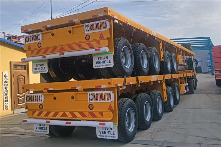 TITAN 5 Axle 13M Flatbed Trailer Price for Sale In Zimbabwe - نصف مقطورة مسطحة: صورة 5 TITAN 5 Axle 13M Flatbed Trailer Price for Sale In Zimbabwe - نصف مقطورة مسطحة: صورة 5