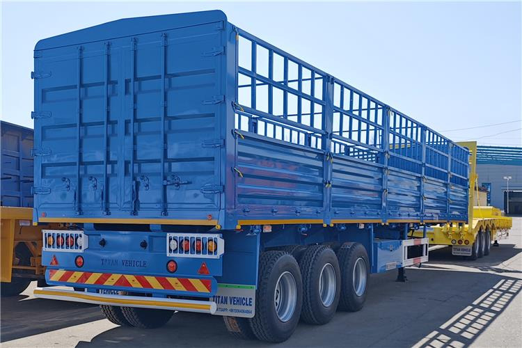 TITAN 60 Ton Fence Cargo Semi Trailer for Sale in Tanzania - نصف مقطورة للماشية: صورة 1 TITAN 60 Ton Fence Cargo Semi Trailer for Sale in Tanzania - نصف مقطورة للماشية: صورة 1